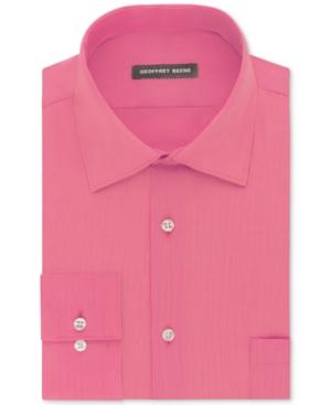 Geoffrey Beene Men's Classic/regular Fit Wrinkle Free Bedford Cord Dress Shirt