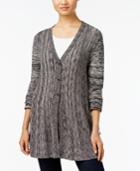 Style & Co. Ribbed V-neck Cardigan, Only At Macy's