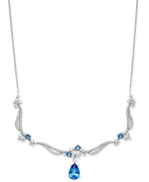 Danori Silver-tone Crystal & Pave Pendant Necklace, Created For Macy's