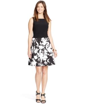 American Living Sleeveless Contrast Dress
