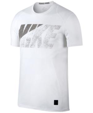 Nike Men's Pro Dri-fit Logo-print Fitted T-shirt