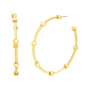 Steve Madden Ball Station Hoop Earring