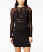 Material Girl Juniors' Illusion Bodycon Dress, Only At Macy's