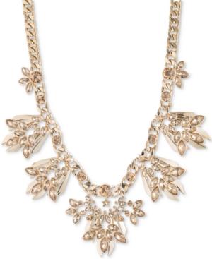 Givenchy Gold-tone Crystal Statement Necklace, 16 + 3 Extender