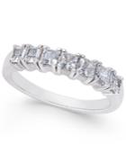 Diamond Princess Seven Stone Ring (1 Ct. T.w.) In 14k White Gold