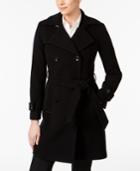Anne Klein Wool-blend Belted Walker Coat