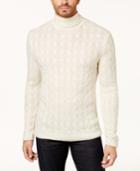 Tasso Elba Men's Turtleneck Cable Sweater, Created For Macy's