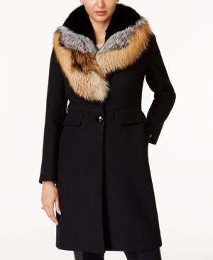 One Madison Expedition Fox-fur-trim Walker Coat