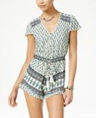 American Rag Printed Ruffled Romper, Only At Macy's