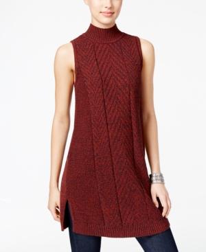 Style & Co. Mock-neck Sweater Tunic, Only At Macy's