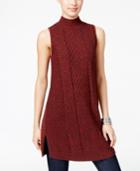 Style & Co. Mock-neck Sweater Tunic, Only At Macy's