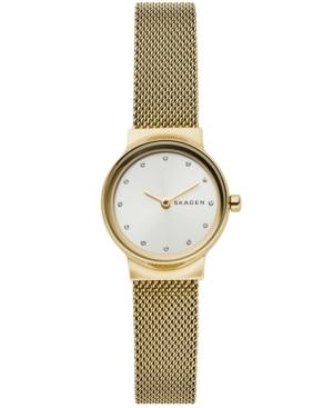 Skagen Women's Freja Gold-tone Stainless Steel Mesh Bracelet Watch 26mm