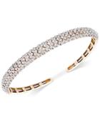 Wrapped In Love Diamond Pave Cuff Bracelet (3 Ct. T.w.) In 14k Gold, Created For Macy's