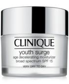Clinique Youth Surge Age Decelerating Moisturizer Broad Spectrum Spf 15 For Very Dry Skin, 1.7 Fl. Oz.