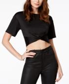 Material Girl Juniors' Knot-front Top, Created For Macy's