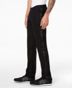 Armani Exchange Men's Slim-straight Fit Silk Tuxedo-stripe Jeans