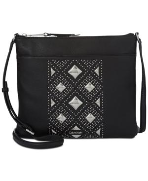 Calvin Klein Pyramid Studded Medium Crossbody