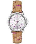 Ax Armani Exchange Women's Beige Cork Strap Watch 36mm Ax4349