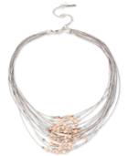 Kenneth Cole New York Two-tone Beaded Multi-layer Necklace
