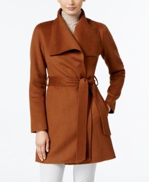 Tahari Ella Wool-blend Wrap Coat