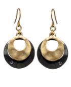 Kenneth Cole New York Earrings, Round Orbit Drops