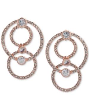 Anne Klein Crystal & Pave Multi-loop Drop Earrings