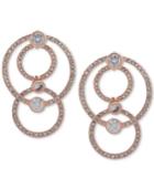 Anne Klein Crystal & Pave Multi-loop Drop Earrings