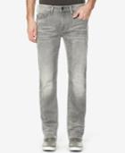 Buffalo David Bitton Men's Six-x Slim-straight Fit Stretch Washed Gray Jeans