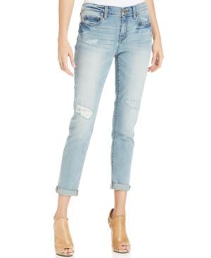 Dkny Jeans Cuffed Bleeker Boyfriend Jeans, Menace Wash
