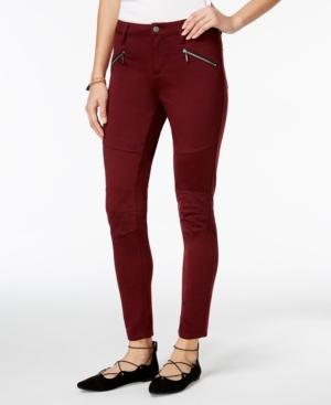 Tinseltown Juniors' Moto Ponte Skinny Jeans