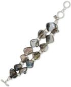 Robert Lee Morris Soho Silver-tone Multi-stone Layer Bracelet