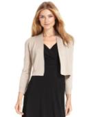 Calvin Klein Three-quarter-sleeve Glitter Shrug Cardigan