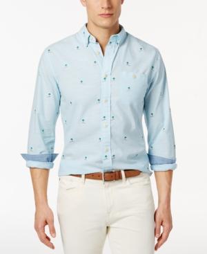 Tommy Hilfiger Men's Coastal Critter Custom-fit Long-sleeve Shirt