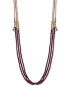 Lonna & Lilly Rose Gold-tone Beaded Multi-strand 36 Statement Necklace