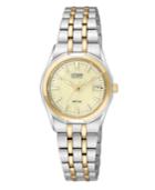 Citizen Watch, Women's Eco-drive Corso Two Tone Stainless Steel Bracelet 26mm Ew0944-51p