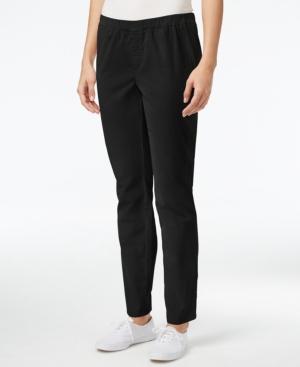 Karen Scott Petite Corduroy Straight-leg Pants, Only At Macy's