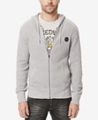 Buffalo David Bitton Men's Waffle Zip-up Hoodie