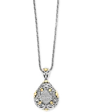 Balissima By Effy Diamond Two-tone Pendant Necklace (1/10 Ct. T.w.) In Sterling Silver And 18k Gold