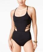 Bar Iii Cutout Macrame Monokini Swimsuit, Only At Macy's Women's Swimsuit