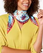 Echo Sea Life Silk Diamond Scarf