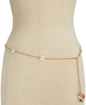 Kate Spade New York Gold-tone Floral Chain Belt