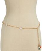 Kate Spade New York Gold-tone Floral Chain Belt