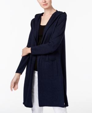 Eileen Fisher Organic Cotton Hooded Cardigan