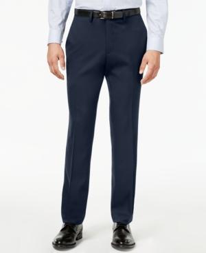 Kenneth Cole Reaction Men's Slim-fit Stretch Gabardine Dress Pants