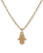 Rachel Rachel Roy Gold-tone Hamsa Beaded Pendant Necklace, 16 + 2 Extender