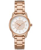 Kate Spade New York Women's Boathouse Rose Gold-tone Stainless Steel Bracelet Watch 30mm Ksw1167