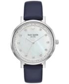 Kate Spade New York Women's Monterey Navy Leather Strap Watch 38mm Ksw1171