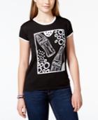 Mighty Fine Juniors' Coca-cola Contrast Graphic T-shirt