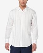 Cubavera Men's Linen Multi-pleat Long-sleeve Shirt