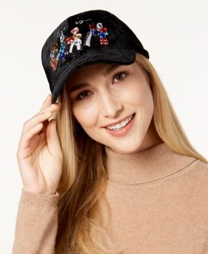 Steve Madden Life Is Glam Velvet Baseball Cap
